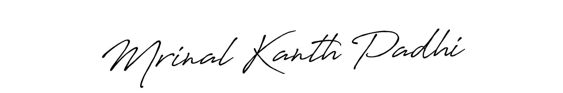 How to make Mrinal Kanth Padhi signature? Antro_Vectra_Bolder is a professional autograph style. Create handwritten signature for Mrinal Kanth Padhi name. Mrinal Kanth Padhi signature style 7 images and pictures png