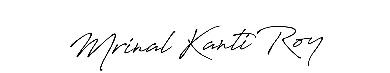 How to make Mrinal Kanti Roy signature? Antro_Vectra_Bolder is a professional autograph style. Create handwritten signature for Mrinal Kanti Roy name. Mrinal Kanti Roy signature style 7 images and pictures png