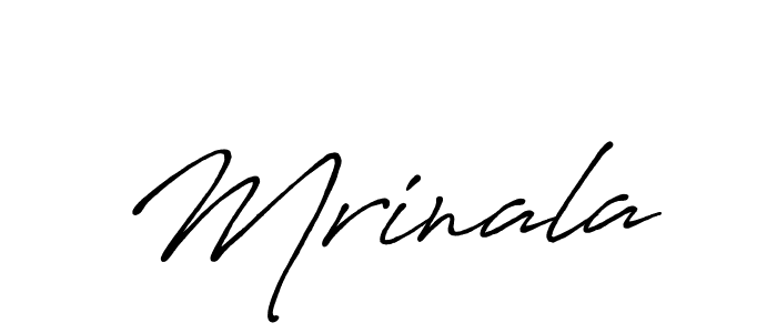 The best way (Antro_Vectra_Bolder) to make a short signature is to pick only two or three words in your name. The name Mrinala include a total of six letters. For converting this name. Mrinala signature style 7 images and pictures png