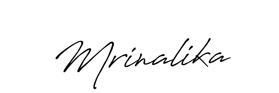 Design your own signature with our free online signature maker. With this signature software, you can create a handwritten (Antro_Vectra_Bolder) signature for name Mrinalika. Mrinalika signature style 7 images and pictures png
