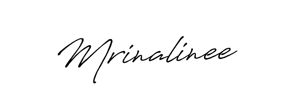 How to Draw Mrinalinee signature style? Antro_Vectra_Bolder is a latest design signature styles for name Mrinalinee. Mrinalinee signature style 7 images and pictures png