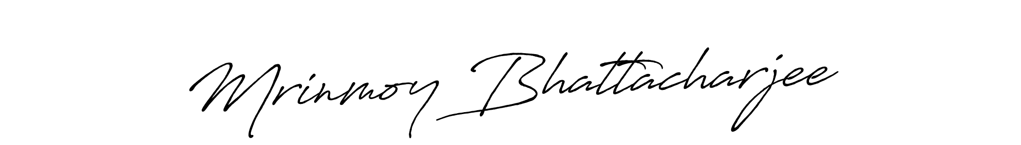 Antro_Vectra_Bolder is a professional signature style that is perfect for those who want to add a touch of class to their signature. It is also a great choice for those who want to make their signature more unique. Get Mrinmoy Bhattacharjee name to fancy signature for free. Mrinmoy Bhattacharjee signature style 7 images and pictures png