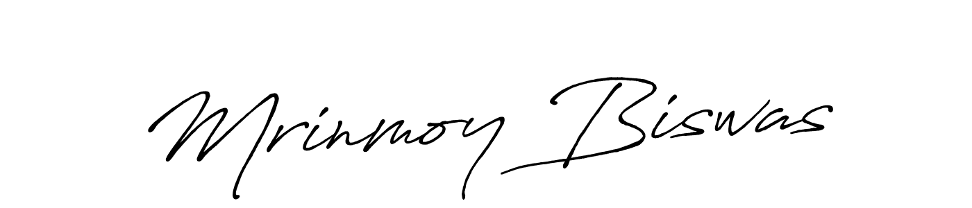 Also we have Mrinmoy Biswas name is the best signature style. Create professional handwritten signature collection using Antro_Vectra_Bolder autograph style. Mrinmoy Biswas signature style 7 images and pictures png