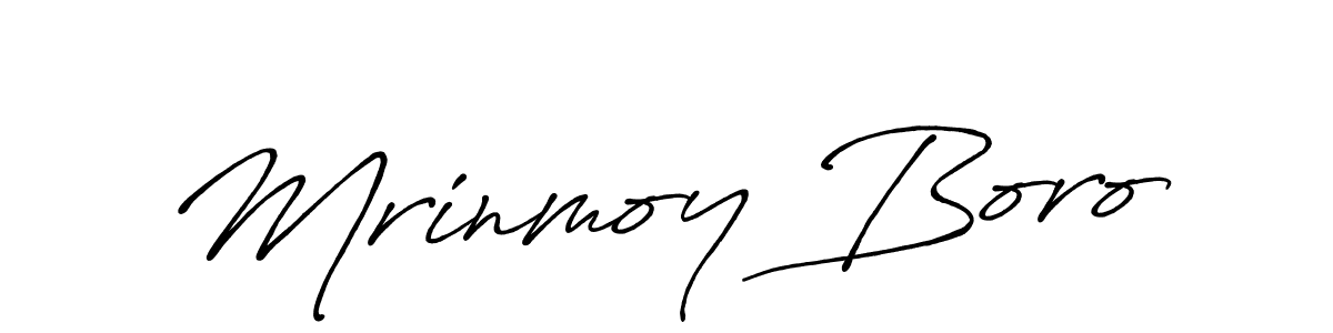 Design your own signature with our free online signature maker. With this signature software, you can create a handwritten (Antro_Vectra_Bolder) signature for name Mrinmoy Boro. Mrinmoy Boro signature style 7 images and pictures png