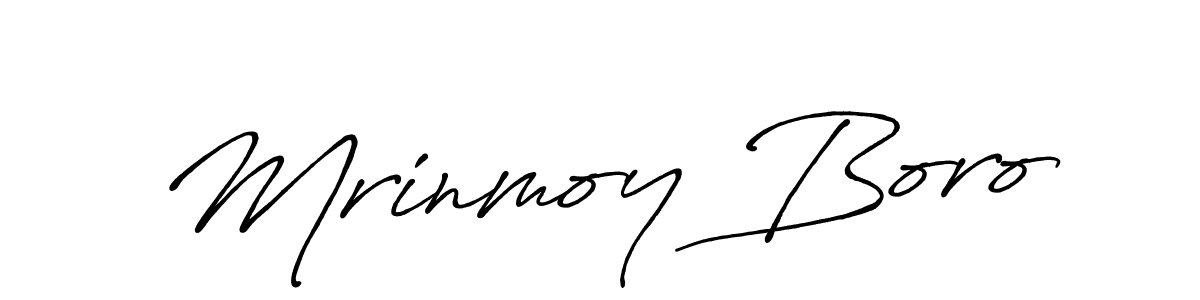 Design your own signature with our free online signature maker. With this signature software, you can create a handwritten (Antro_Vectra_Bolder) signature for name Mrinmoy Boro. Mrinmoy Boro signature style 7 images and pictures png