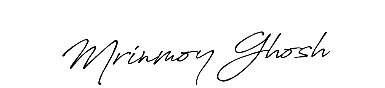 Mrinmoy Ghosh stylish signature style. Best Handwritten Sign (Antro_Vectra_Bolder) for my name. Handwritten Signature Collection Ideas for my name Mrinmoy Ghosh. Mrinmoy Ghosh signature style 7 images and pictures png