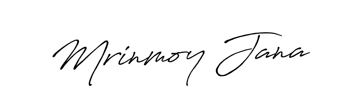 Also we have Mrinmoy Jana name is the best signature style. Create professional handwritten signature collection using Antro_Vectra_Bolder autograph style. Mrinmoy Jana signature style 7 images and pictures png