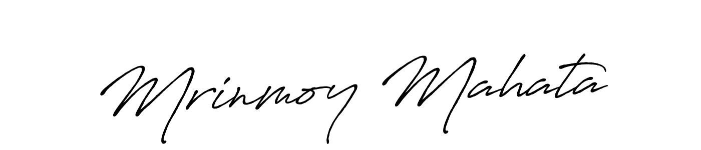Antro_Vectra_Bolder is a professional signature style that is perfect for those who want to add a touch of class to their signature. It is also a great choice for those who want to make their signature more unique. Get Mrinmoy Mahata name to fancy signature for free. Mrinmoy Mahata signature style 7 images and pictures png
