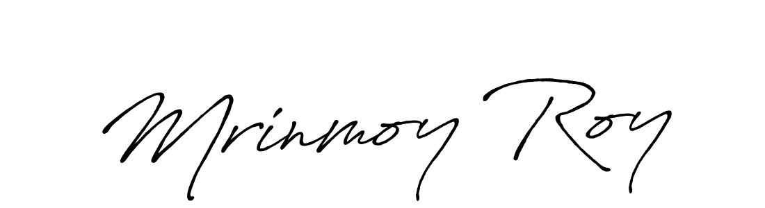 Create a beautiful signature design for name Mrinmoy Roy. With this signature (Antro_Vectra_Bolder) fonts, you can make a handwritten signature for free. Mrinmoy Roy signature style 7 images and pictures png