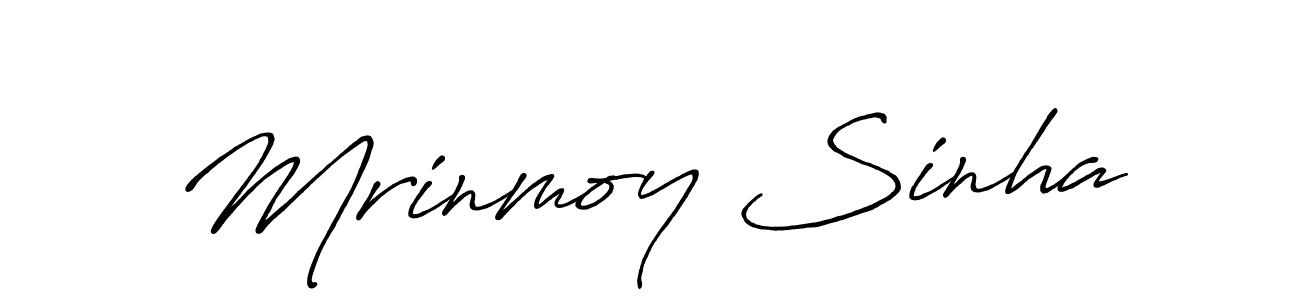 Mrinmoy Sinha stylish signature style. Best Handwritten Sign (Antro_Vectra_Bolder) for my name. Handwritten Signature Collection Ideas for my name Mrinmoy Sinha. Mrinmoy Sinha signature style 7 images and pictures png