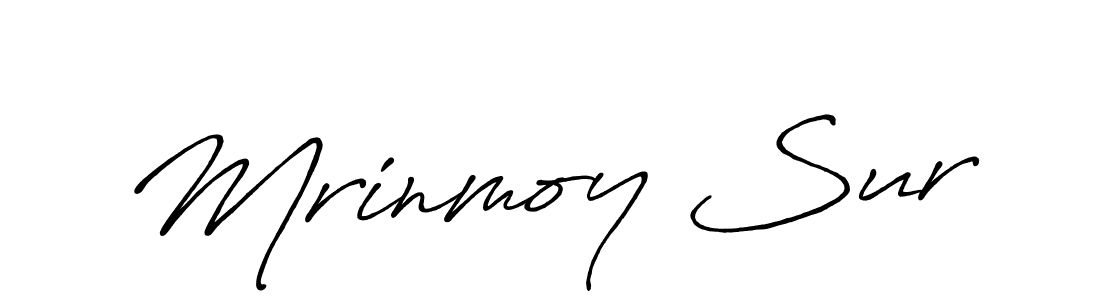 Also You can easily find your signature by using the search form. We will create Mrinmoy Sur name handwritten signature images for you free of cost using Antro_Vectra_Bolder sign style. Mrinmoy Sur signature style 7 images and pictures png