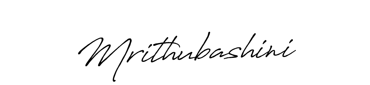 Make a beautiful signature design for name Mrithubashini. With this signature (Antro_Vectra_Bolder) style, you can create a handwritten signature for free. Mrithubashini signature style 7 images and pictures png