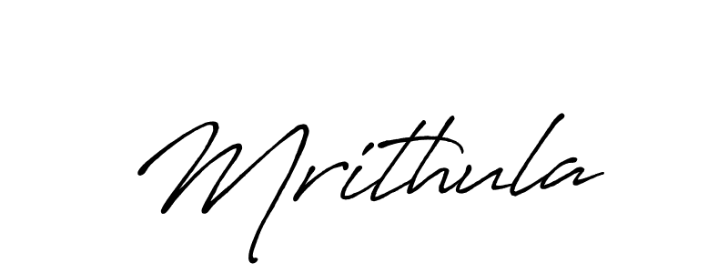 The best way (Antro_Vectra_Bolder) to make a short signature is to pick only two or three words in your name. The name Mrithula include a total of six letters. For converting this name. Mrithula signature style 7 images and pictures png