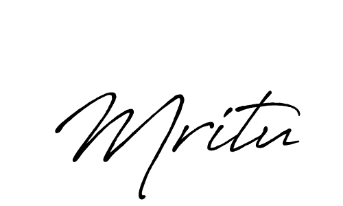 How to make Mritu name signature. Use Antro_Vectra_Bolder style for creating short signs online. This is the latest handwritten sign. Mritu signature style 7 images and pictures png