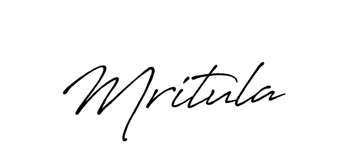 How to make Mritula signature? Antro_Vectra_Bolder is a professional autograph style. Create handwritten signature for Mritula name. Mritula signature style 7 images and pictures png