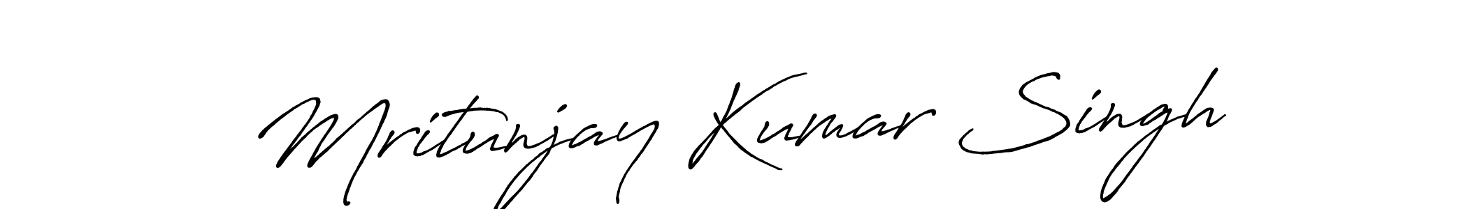 How to make Mritunjay Kumar Singh signature? Antro_Vectra_Bolder is a professional autograph style. Create handwritten signature for Mritunjay Kumar Singh name. Mritunjay Kumar Singh signature style 7 images and pictures png