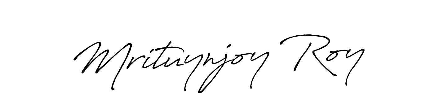 The best way (Antro_Vectra_Bolder) to make a short signature is to pick only two or three words in your name. The name Mrituynjoy Roy include a total of six letters. For converting this name. Mrituynjoy Roy signature style 7 images and pictures png