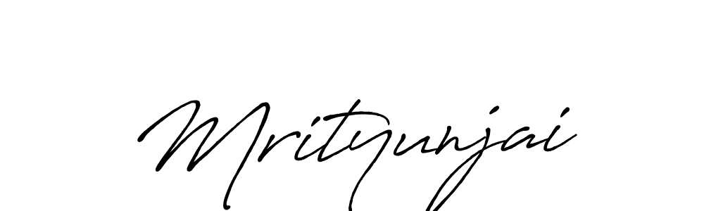 How to make Mrityunjai signature? Antro_Vectra_Bolder is a professional autograph style. Create handwritten signature for Mrityunjai name. Mrityunjai signature style 7 images and pictures png