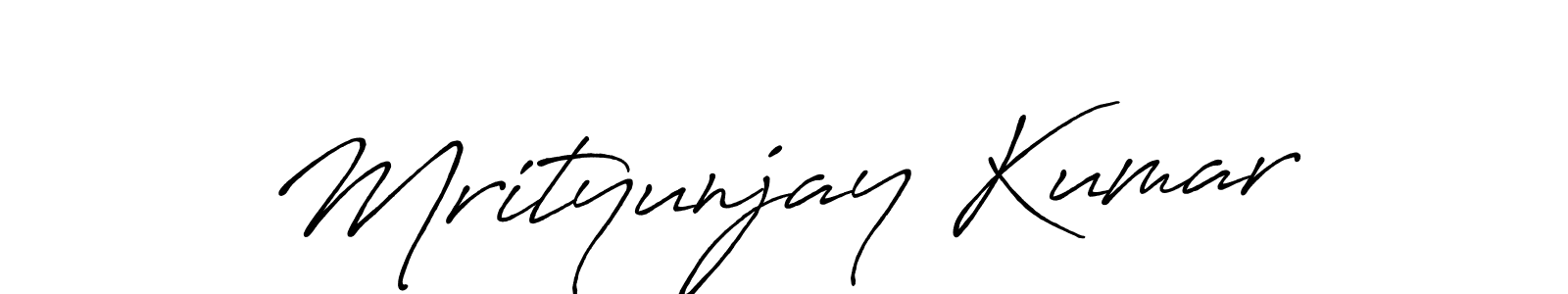 How to make Mrityunjay Kumar signature? Antro_Vectra_Bolder is a professional autograph style. Create handwritten signature for Mrityunjay Kumar name. Mrityunjay Kumar signature style 7 images and pictures png