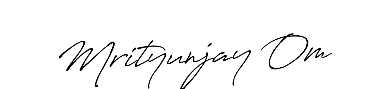 Make a beautiful signature design for name Mrityunjay Om. With this signature (Antro_Vectra_Bolder) style, you can create a handwritten signature for free. Mrityunjay Om signature style 7 images and pictures png