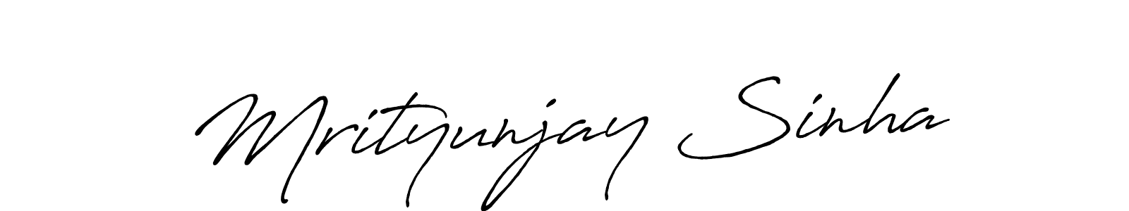 It looks lik you need a new signature style for name Mrityunjay Sinha. Design unique handwritten (Antro_Vectra_Bolder) signature with our free signature maker in just a few clicks. Mrityunjay Sinha signature style 7 images and pictures png