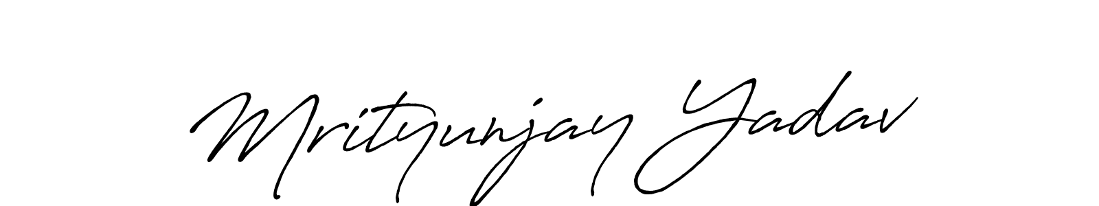 Make a short Mrityunjay Yadav signature style. Manage your documents anywhere anytime using Antro_Vectra_Bolder. Create and add eSignatures, submit forms, share and send files easily. Mrityunjay Yadav signature style 7 images and pictures png