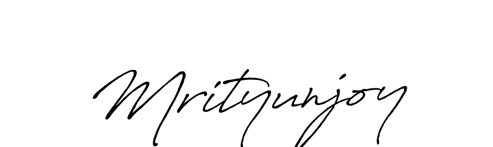 Make a beautiful signature design for name Mrityunjoy. With this signature (Antro_Vectra_Bolder) style, you can create a handwritten signature for free. Mrityunjoy signature style 7 images and pictures png