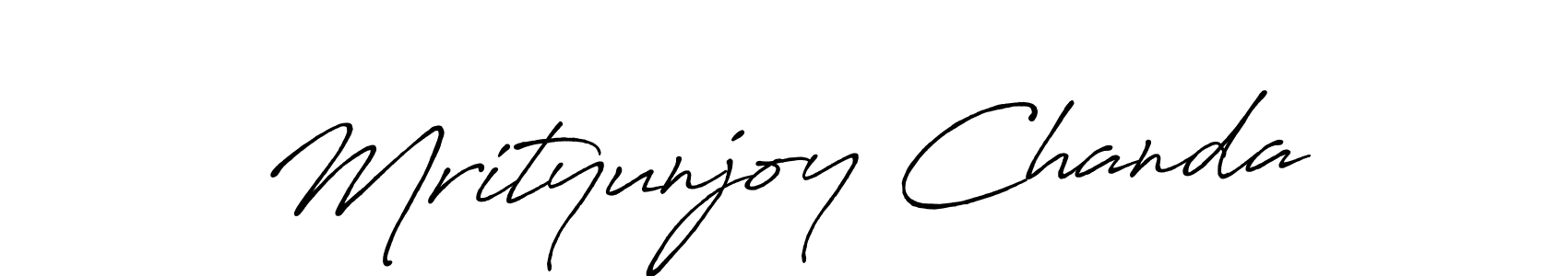 Make a beautiful signature design for name Mrityunjoy Chanda. With this signature (Antro_Vectra_Bolder) style, you can create a handwritten signature for free. Mrityunjoy Chanda signature style 7 images and pictures png