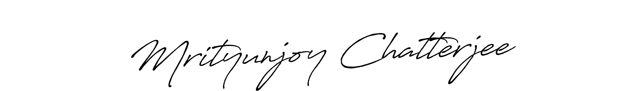 Use a signature maker to create a handwritten signature online. With this signature software, you can design (Antro_Vectra_Bolder) your own signature for name Mrityunjoy Chatterjee. Mrityunjoy Chatterjee signature style 7 images and pictures png