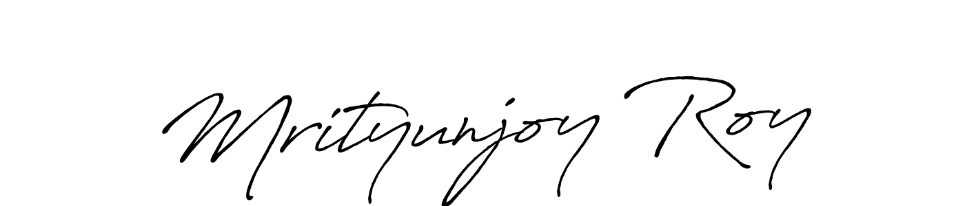 Create a beautiful signature design for name Mrityunjoy Roy. With this signature (Antro_Vectra_Bolder) fonts, you can make a handwritten signature for free. Mrityunjoy Roy signature style 7 images and pictures png