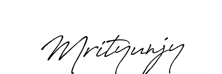 Make a beautiful signature design for name Mrityunjy. With this signature (Antro_Vectra_Bolder) style, you can create a handwritten signature for free. Mrityunjy signature style 7 images and pictures png