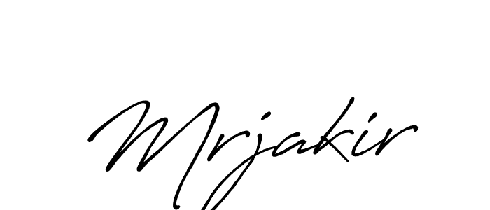 It looks lik you need a new signature style for name Mrjakir. Design unique handwritten (Antro_Vectra_Bolder) signature with our free signature maker in just a few clicks. Mrjakir signature style 7 images and pictures png