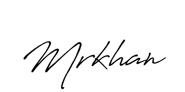 Mrkhan stylish signature style. Best Handwritten Sign (Antro_Vectra_Bolder) for my name. Handwritten Signature Collection Ideas for my name Mrkhan. Mrkhan signature style 7 images and pictures png