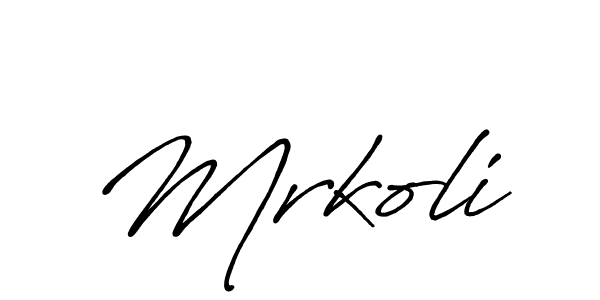 The best way (Antro_Vectra_Bolder) to make a short signature is to pick only two or three words in your name. The name Mrkoli include a total of six letters. For converting this name. Mrkoli signature style 7 images and pictures png