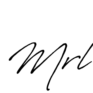 Make a beautiful signature design for name Mrl. With this signature (Antro_Vectra_Bolder) style, you can create a handwritten signature for free. Mrl signature style 7 images and pictures png
