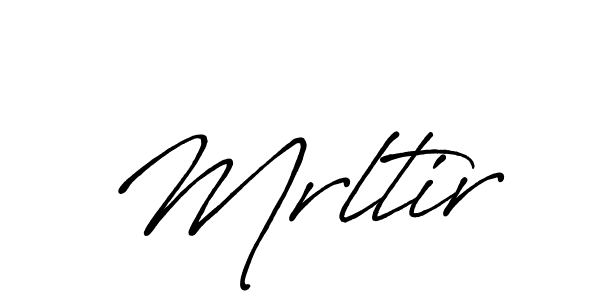Similarly Antro_Vectra_Bolder is the best handwritten signature design. Signature creator online .You can use it as an online autograph creator for name Mrltir. Mrltir signature style 7 images and pictures png