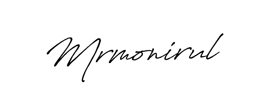 Use a signature maker to create a handwritten signature online. With this signature software, you can design (Antro_Vectra_Bolder) your own signature for name Mrmonirul. Mrmonirul signature style 7 images and pictures png