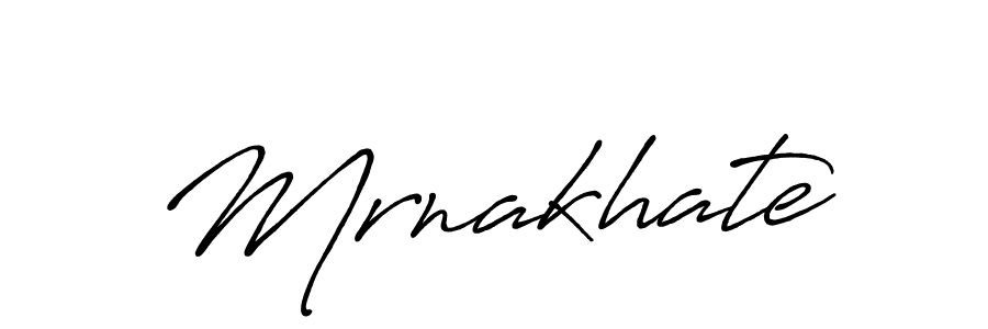 Create a beautiful signature design for name Mrnakhate. With this signature (Antro_Vectra_Bolder) fonts, you can make a handwritten signature for free. Mrnakhate signature style 7 images and pictures png