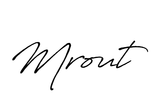 Also we have Mrout name is the best signature style. Create professional handwritten signature collection using Antro_Vectra_Bolder autograph style. Mrout signature style 7 images and pictures png