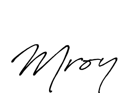 How to make Mroy name signature. Use Antro_Vectra_Bolder style for creating short signs online. This is the latest handwritten sign. Mroy signature style 7 images and pictures png