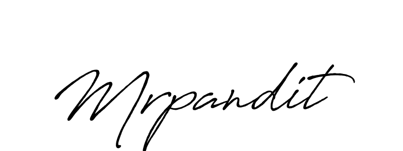 How to make Mrpandit signature? Antro_Vectra_Bolder is a professional autograph style. Create handwritten signature for Mrpandit name. Mrpandit signature style 7 images and pictures png