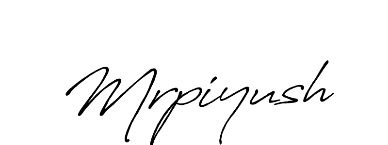 Make a beautiful signature design for name Mrpiyush. With this signature (Antro_Vectra_Bolder) style, you can create a handwritten signature for free. Mrpiyush signature style 7 images and pictures png