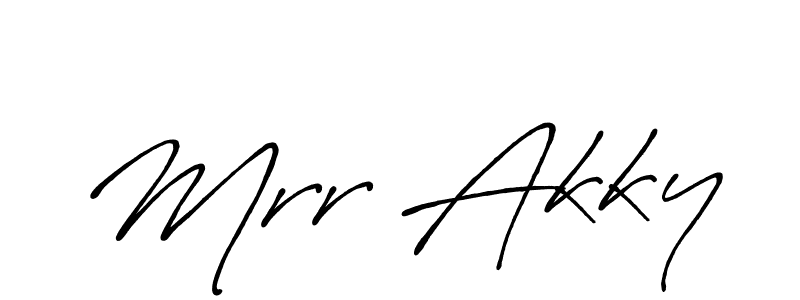 You should practise on your own different ways (Antro_Vectra_Bolder) to write your name (Mrr Akky) in signature. don't let someone else do it for you. Mrr Akky signature style 7 images and pictures png