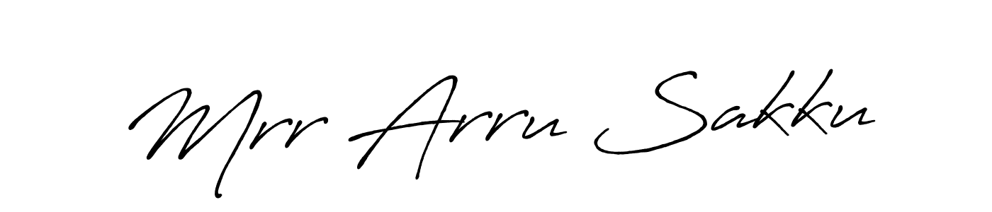 Also we have Mrr Arru Sakku name is the best signature style. Create professional handwritten signature collection using Antro_Vectra_Bolder autograph style. Mrr Arru Sakku signature style 7 images and pictures png