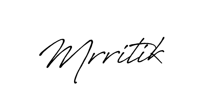 Use a signature maker to create a handwritten signature online. With this signature software, you can design (Antro_Vectra_Bolder) your own signature for name Mrritik. Mrritik signature style 7 images and pictures png