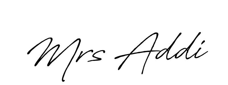 Best and Professional Signature Style for Mrs Addi. Antro_Vectra_Bolder Best Signature Style Collection. Mrs Addi signature style 7 images and pictures png