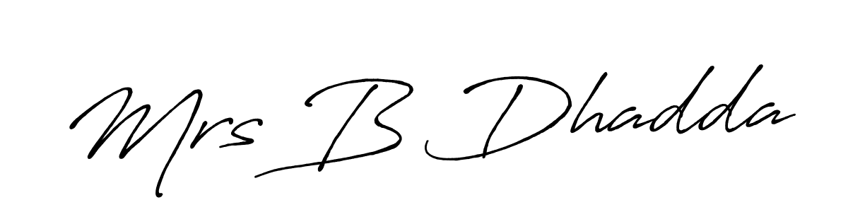 See photos of Mrs B Dhadda official signature by Spectra . Check more albums & portfolios. Read reviews & check more about Antro_Vectra_Bolder font. Mrs B Dhadda signature style 7 images and pictures png
