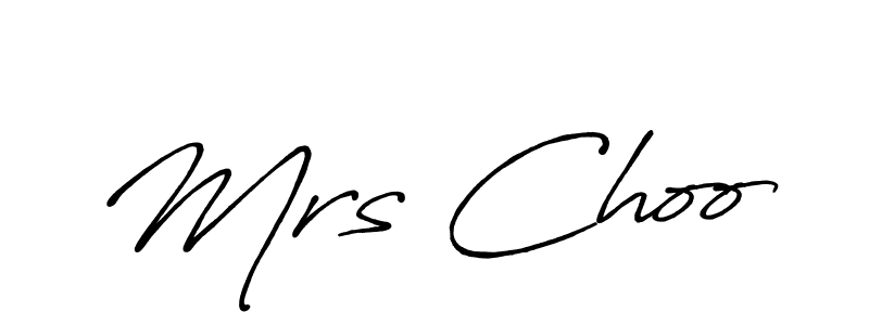 Use a signature maker to create a handwritten signature online. With this signature software, you can design (Antro_Vectra_Bolder) your own signature for name Mrs Choo. Mrs Choo signature style 7 images and pictures png