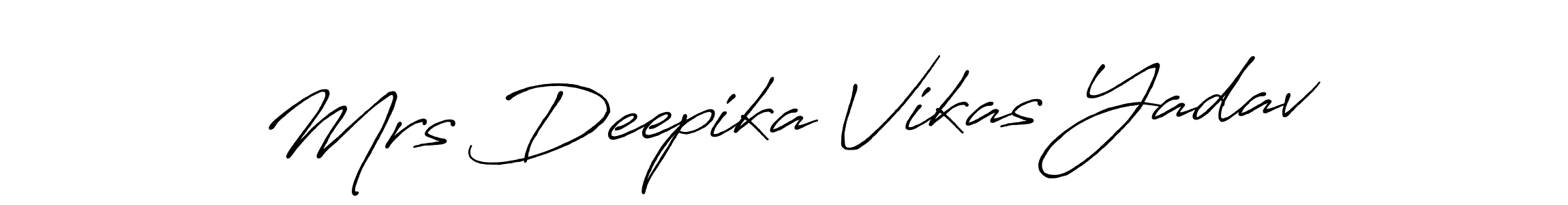 Mrs Deepika Vikas Yadav stylish signature style. Best Handwritten Sign (Antro_Vectra_Bolder) for my name. Handwritten Signature Collection Ideas for my name Mrs Deepika Vikas Yadav. Mrs Deepika Vikas Yadav signature style 7 images and pictures png