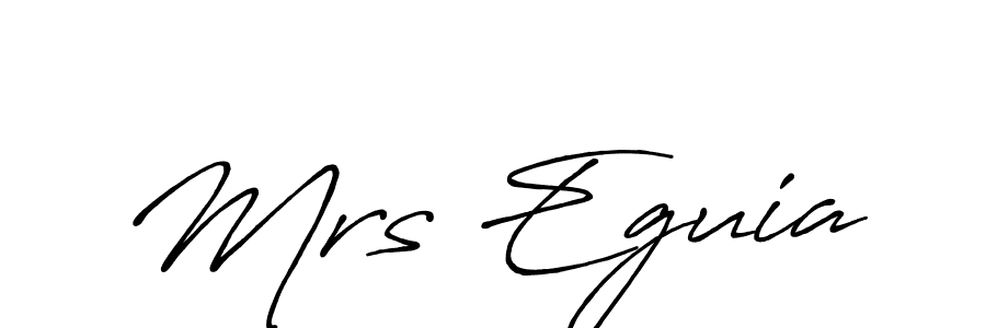 Use a signature maker to create a handwritten signature online. With this signature software, you can design (Antro_Vectra_Bolder) your own signature for name Mrs Eguia. Mrs Eguia signature style 7 images and pictures png